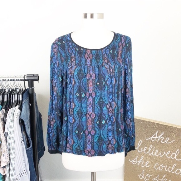 Forever 21 eclectic print top - Picture 1 of 7